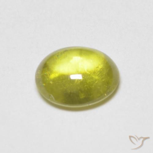 Esfena Limão amarelo Natural 0.82ct, oval, Transparente