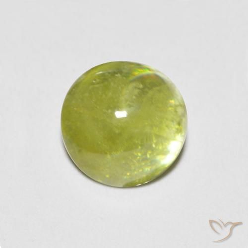 Esfena Amarelo limão claro Natural 2.59ct, oval, Transparente