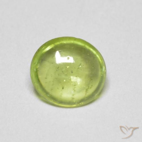 Esfena Verde limão Natural 0.83ct, oval, Transparente