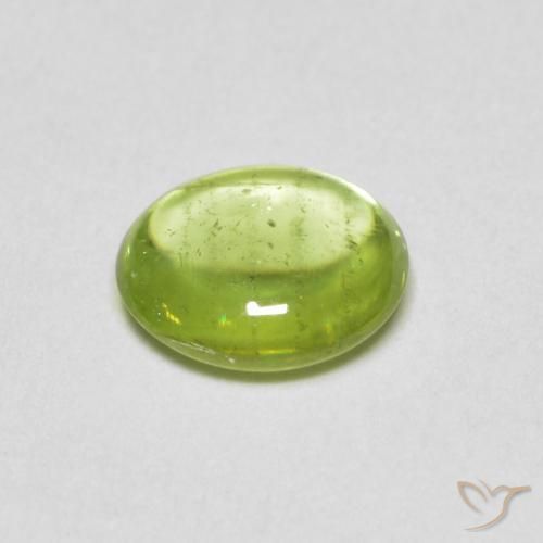 Esfena Verde limão Natural 0.83ct, oval, Transparente