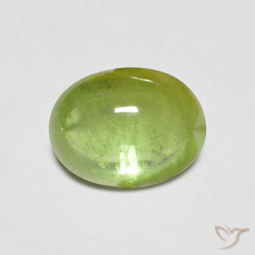 1.43ct Natural Verde claro Esfena, oval, Transparente