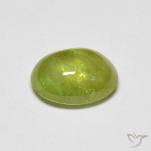 Esfena Verde claro Natural 1.43ct, oval, Transparente