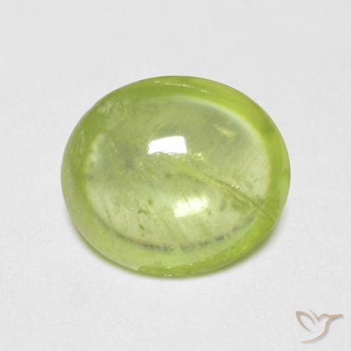 1.42ct Natural Verde claro Esfena, oval, Transparente