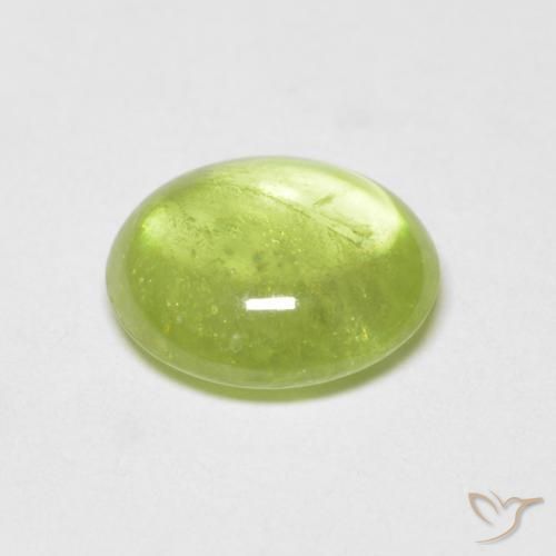 Esfena Verde claro Natural 1.42ct, oval, Transparente