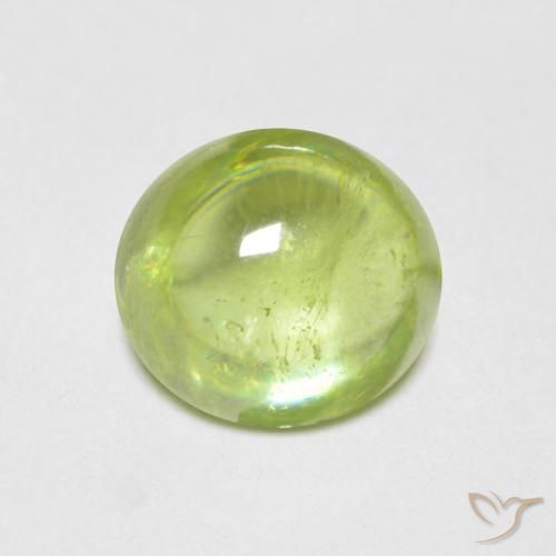1.58ct Natural Verde claro Esfena, oval, Transparente