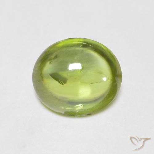 1.34ct Natural Verde claro Esfena, oval, Transparente