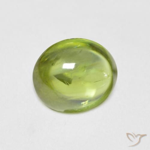 Esfena Verde claro Natural 1.34ct, oval, Transparente