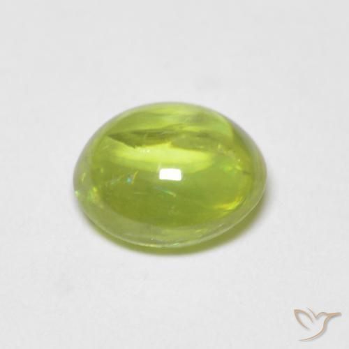 Esfena Verde claro Natural 1.34ct, oval, Transparente