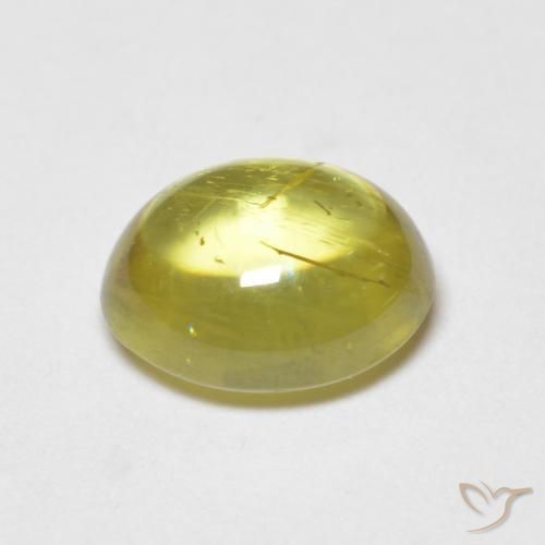 Esfena amarelo médio Natural 1.76ct, oval, Transparente