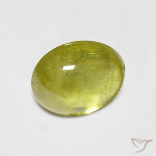 Esfena Limão amarelo Natural 2.64ct, oval, Transparente