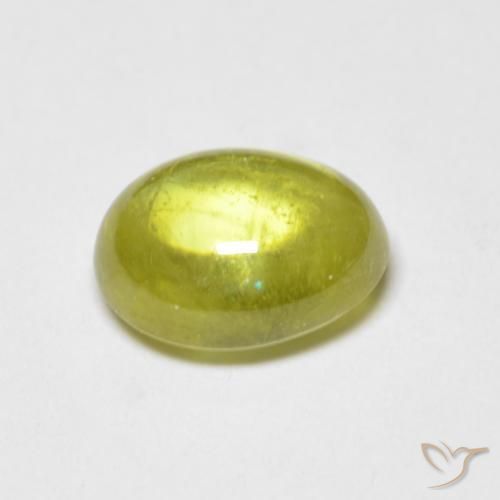 Esfena Limão amarelo Natural 2.64ct, oval, Transparente