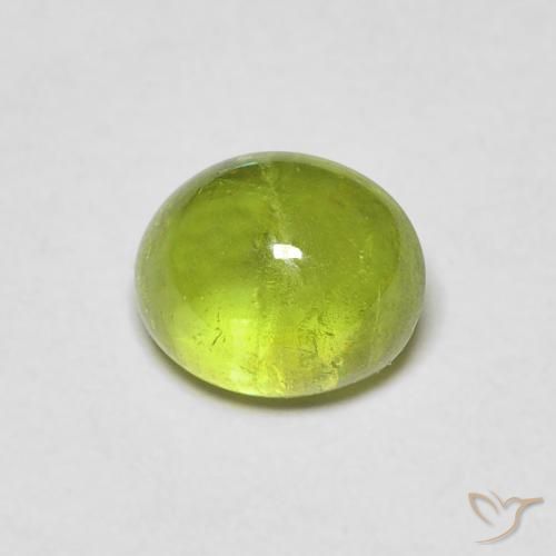 1.09ct Natural Verde médio Esfena, oval, Transparente
