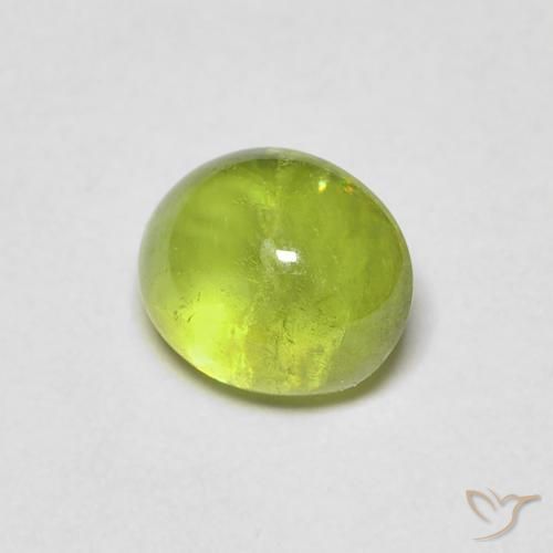 Esfena Verde médio Natural 1.09ct, oval, Transparente