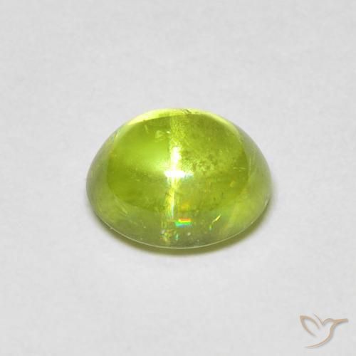 Esfena Verde médio Natural 1.09ct, oval, Transparente