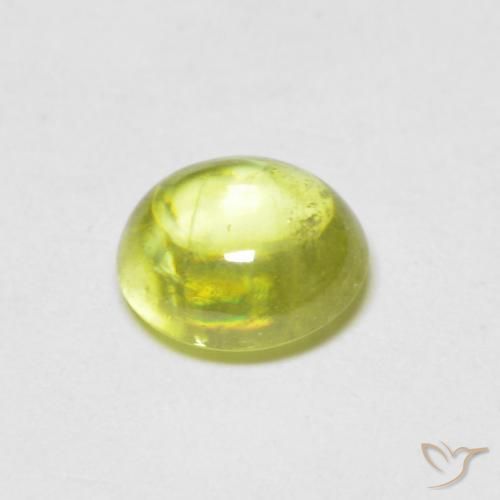 Esfena Verde amarelado Natural 0.97ct, oval, Transparente