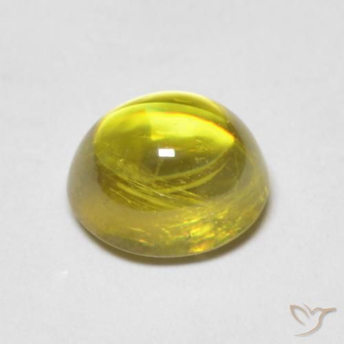 Esfena Verde médio Natural 1.78ct, oval, Transparente
