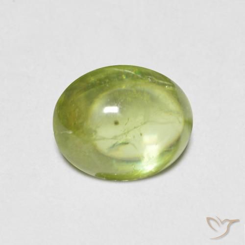 1.12ct Natural Verde claro Esfena, oval, Transparente