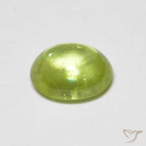 Esfena Verde claro Natural 1.12ct, oval, Transparente