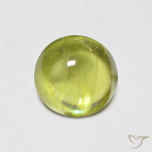 0.85ct Natural Verde Floresta Quente Esfena, Redondo, Transparente
