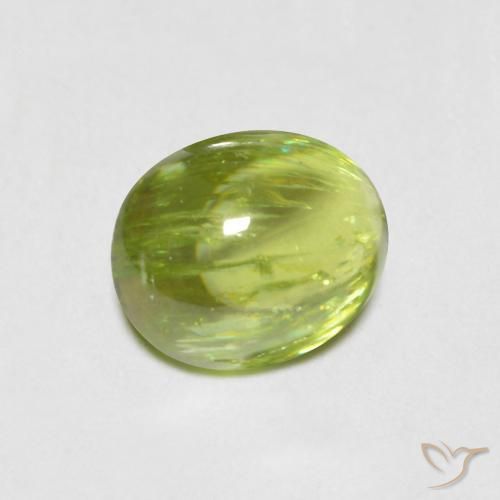 Esfena Verde médio Natural 1.27ct, oval, Transparente