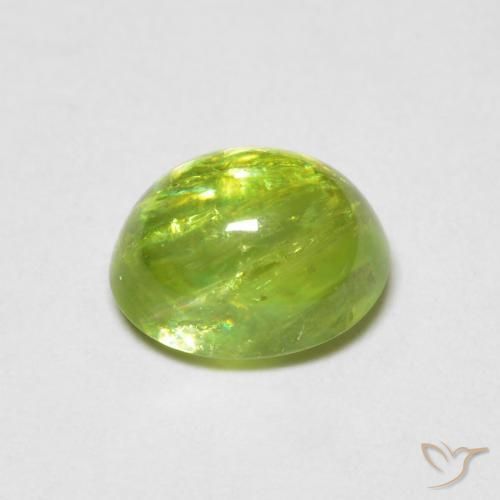 Esfena Verde médio Natural 1.27ct, oval, Transparente