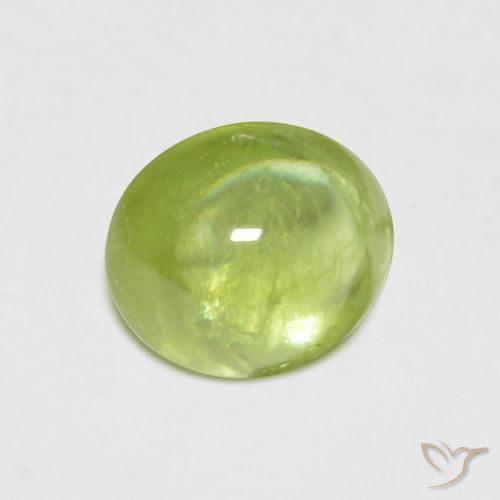 Esfena Verde amarelado Natural 1.33ct, oval, Transparente