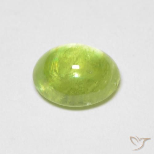 Esfena Verde amarelado Natural 1.33ct, oval, Transparente