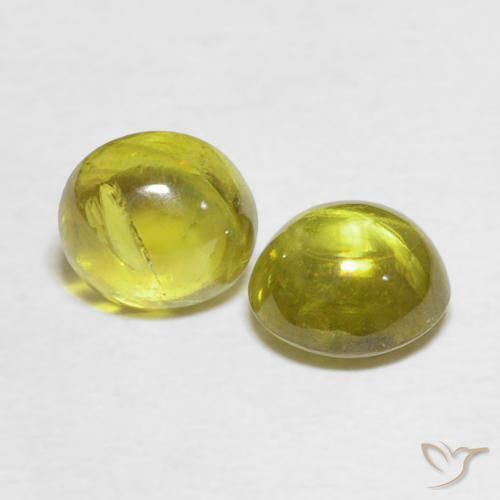 Pedras preciosas de Esfena Amarelo acastanhado natural de 2.64 ct, oval, Transparente