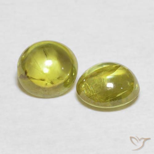 Pedras preciosas de Esfena Amarelo acastanhado natural de 2.18 ct, oval, Transparente