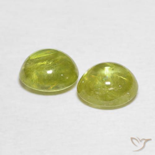Pedras preciosas de Esfena Pineapple yellow natural de 1.98 ct, oval, Transparente