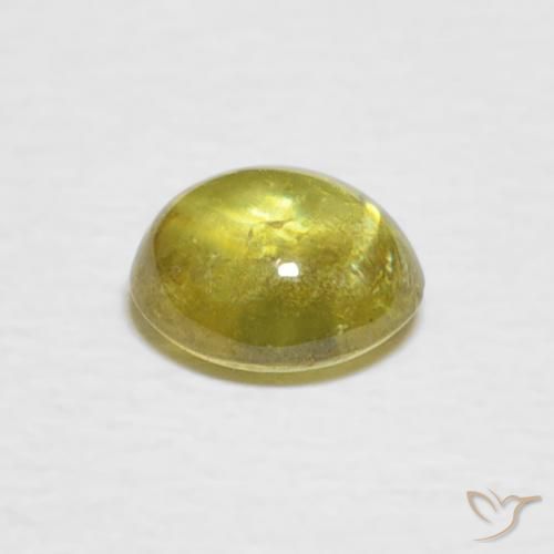 Esfena amarelo médio Natural 0.81ct, oval, Transparente
