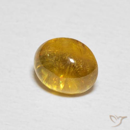Esfena Amarelo marrom Natural 1.02ct, oval, Transparente