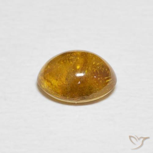Esfena Amarelo marrom Natural 1.02ct, oval, Transparente