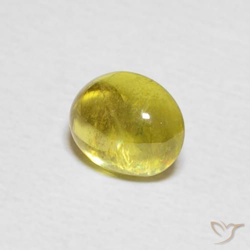 Esfena Amarelo acastanhado Natural 0.96ct, oval, Transparente