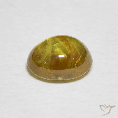 Esfena Amarelo acastanhado Natural 1.58ct, oval, Transparente