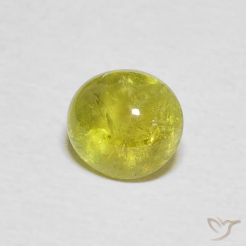 Esfena amarelo médio Natural 1.18ct, oval, Transparente