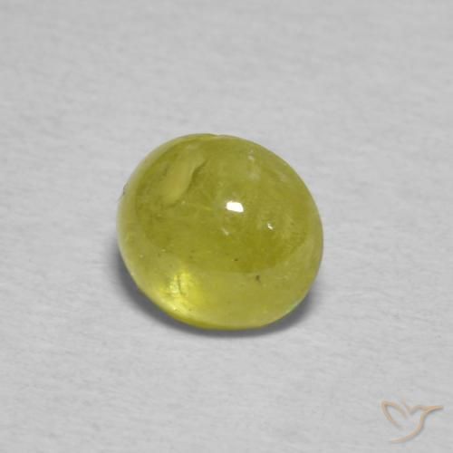 Esfena amarelo médio Natural 0.85ct, oval, Transparente