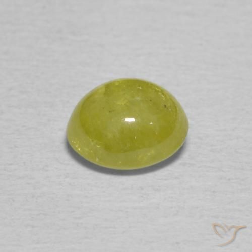 Esfena amarelo médio Natural 0.85ct, oval, Transparente