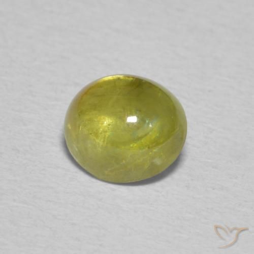 Esfena amarelo médio Natural 0.95ct, oval, Transparente