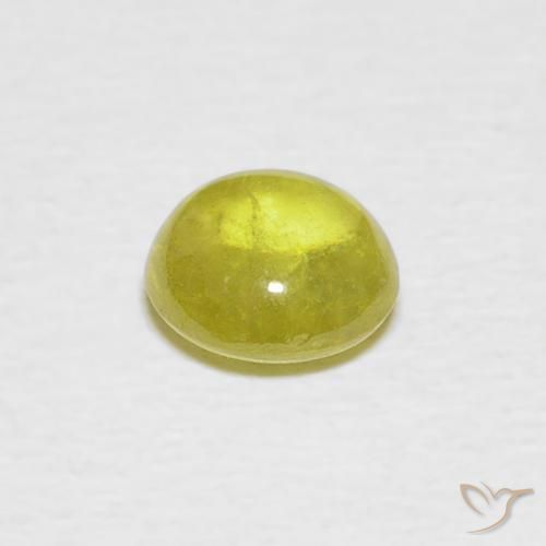 Esfena Verde Floresta Quente Natural 1.15ct, oval, Transparente