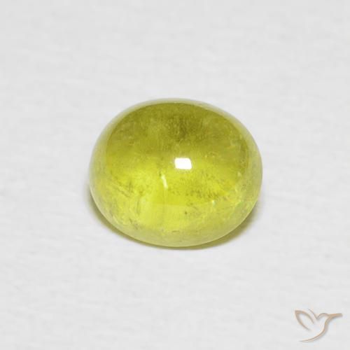 Esfena Verde médio Natural 1.08ct, oval, Transparente