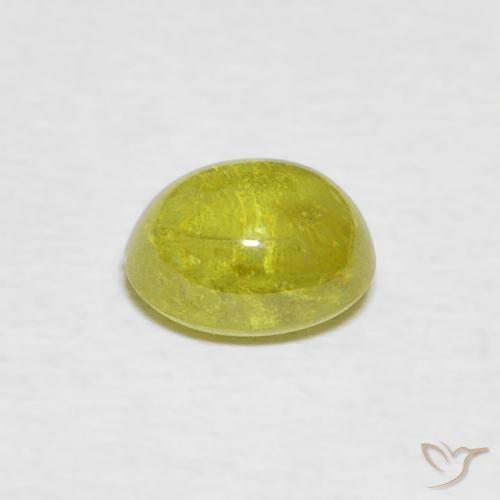 Esfena Verde médio Natural 1.08ct, oval, Transparente