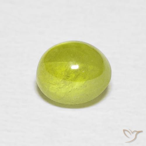1.06ct Natural Verde Floresta Quente Esfena, oval, Transparente