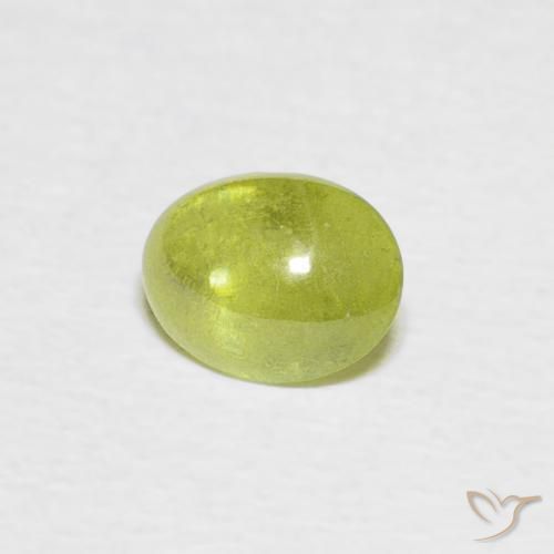 Esfena Verde médio Natural 0.83ct, oval, Transparente