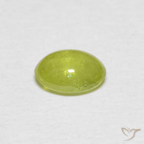 Esfena Verde médio Natural 0.83ct, oval, Transparente