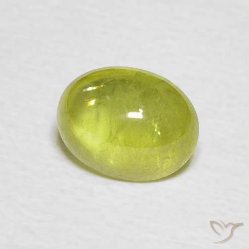 Esfena amarelo médio Natural 1.30ct, oval, Transparente/Translúcido