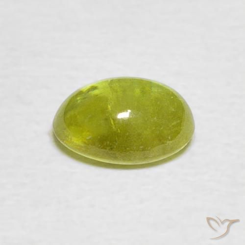 Esfena amarelo médio Natural 1.30ct, oval, Transparente/Translúcido