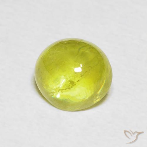 Esfena Amarelo limão claro Natural 1.73ct, oval, Transparente