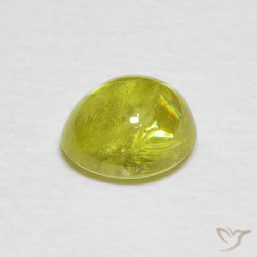 Esfena Amarelo limão claro Natural 1.73ct, oval, Transparente