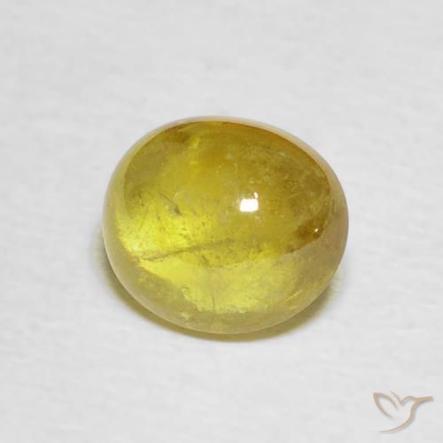 Esfena Amarelo acastanhado Natural 2.17ct, oval, Transparente